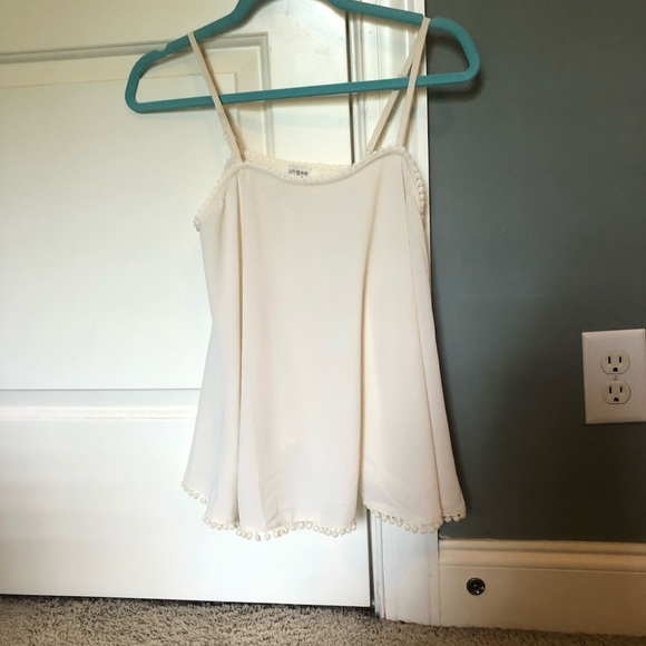 Light Beige Top with Pompoms - Picture 2 of 3